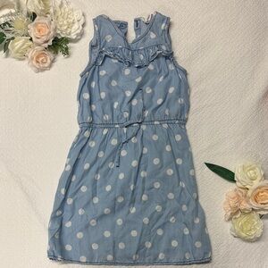 Tucker + Tate Light Blue Dress with White Polka Dots
